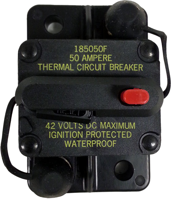 50 Amp Surface Mount Circuit Breaker Top View