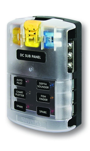 ATC Fuse Block - 6 Circuit w/ Neg Bus