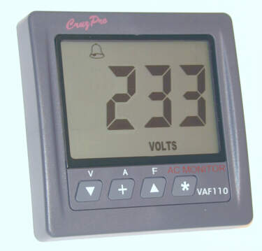 CruzPro VAF110 Digital AC Volts Amps Hz kW Monitor