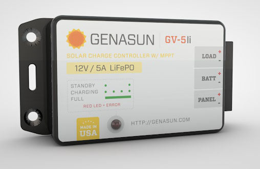 Genasun MPPT Solar Controller (5A Input/12V Output)