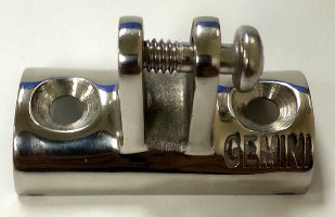 1"GEMINI Concaved Fork Mount - Stainless Steel
