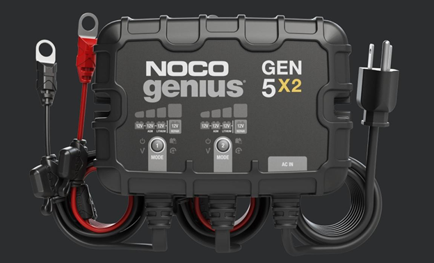 NOCO GEN5X2 12V 2-Bank, 10-Amp On-Board Battery Charger