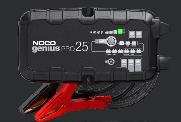 NOCO GENIUSPRO25 25 Amp Multi-Voltage Smart Battery Charger - 6V, 12V, 24V