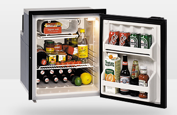 Isotherm CR65 Elegance Black/Silver - 2.3 cu.ft, AC/DC, 3-Side Flange