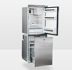 Isotherm CR260 Combi Fridge/ Fridge Stainless Steel - Right Swing - 9.2 cu. ft. AC/DC