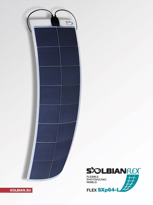 SolAbbey Solbian 64W Flexible Solar Panel SXP64LJB - Marine Grade Solar