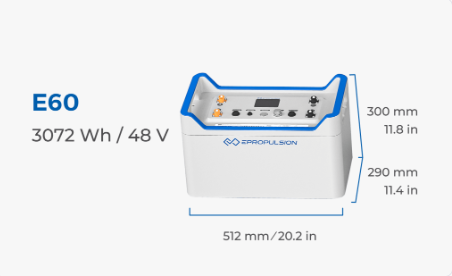 E60 LiFePO4 Batteries 48v 3072W-Hr
