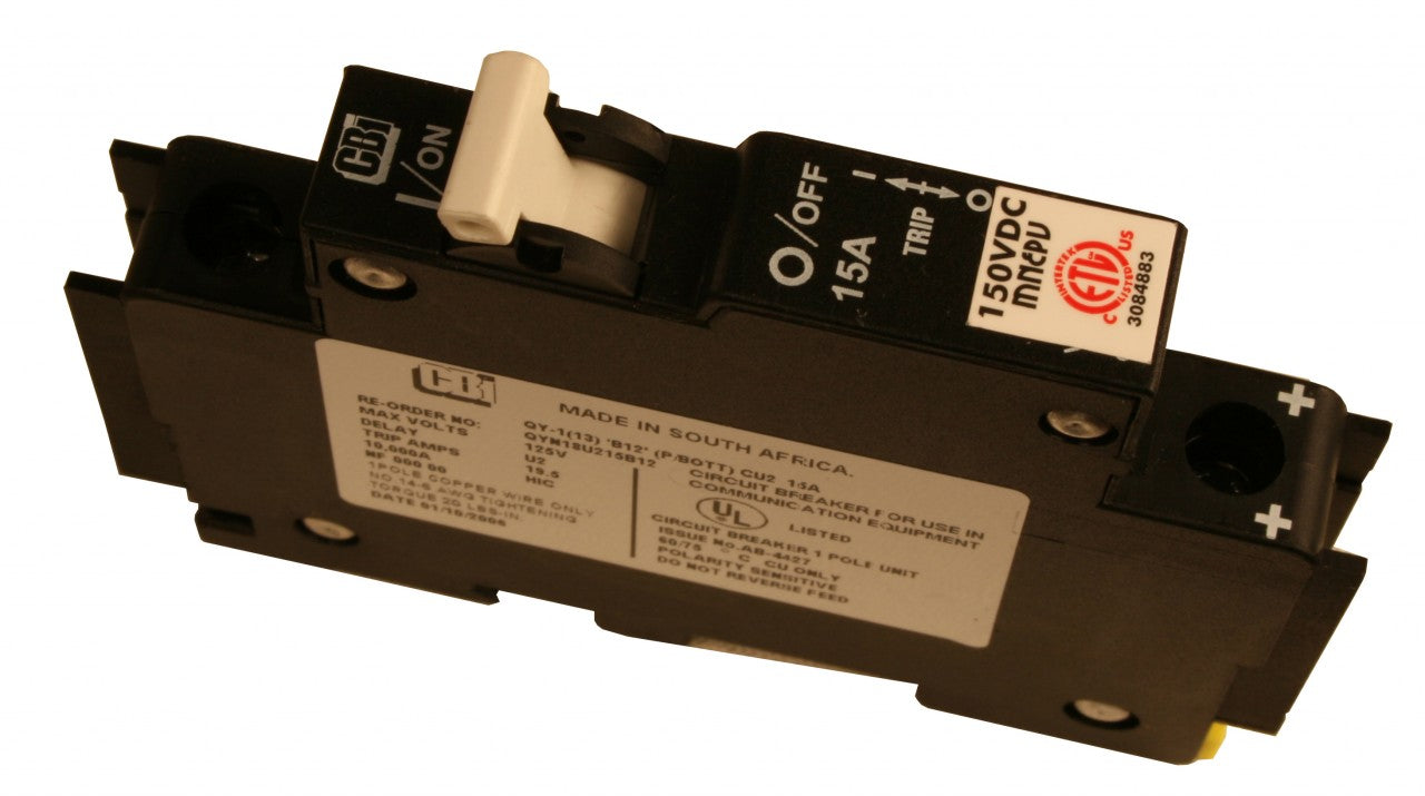 150V Din Rail Mounted Circuit Breaker 10 - 50 Amp