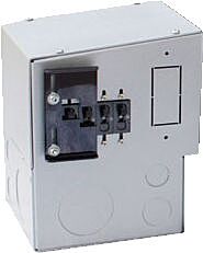 DC and/or AC breaker enclosure- secures directly to end of FX Inverter