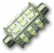 30 SMD LED 44mm Barrel Base Mini Max Green