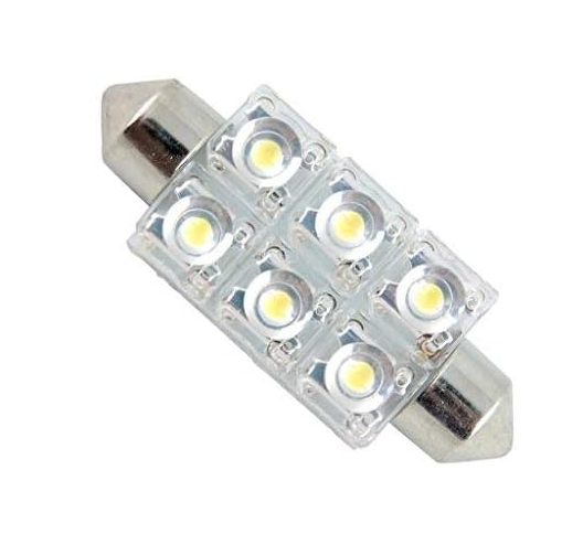 6 SMD LED 42mm Festoon Six Max Cool White