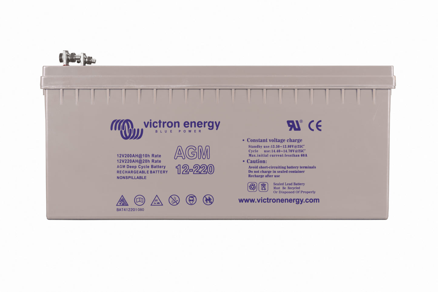 Victron (8D) 12V/220Ah AGM Deep Cycle Battery