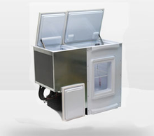Isotherm BI172 Build-In Top/Side Opening Refrigerator/Freezer, Air Cooled, Remote Mount Compressor, DC only, 6 cu.ft.
