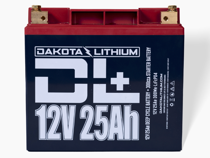 DL+ 12v 25Ah Dual Purpose 300cca LIFEPO4 Battery