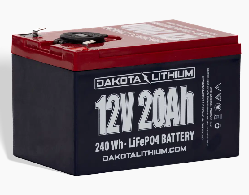 Dakota Lithium 12V 20Ahr USB LifePO4 Battery