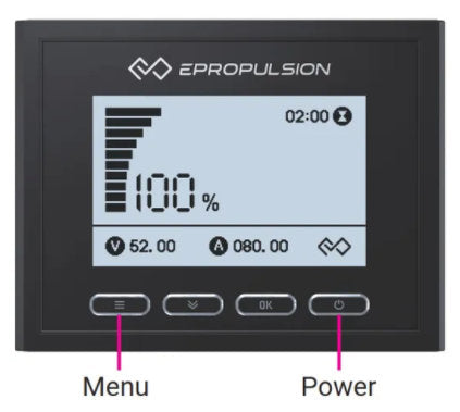 E Battery External Display Panel