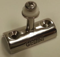 1" GEMINI Concaved Post Mount - Stainless Steel