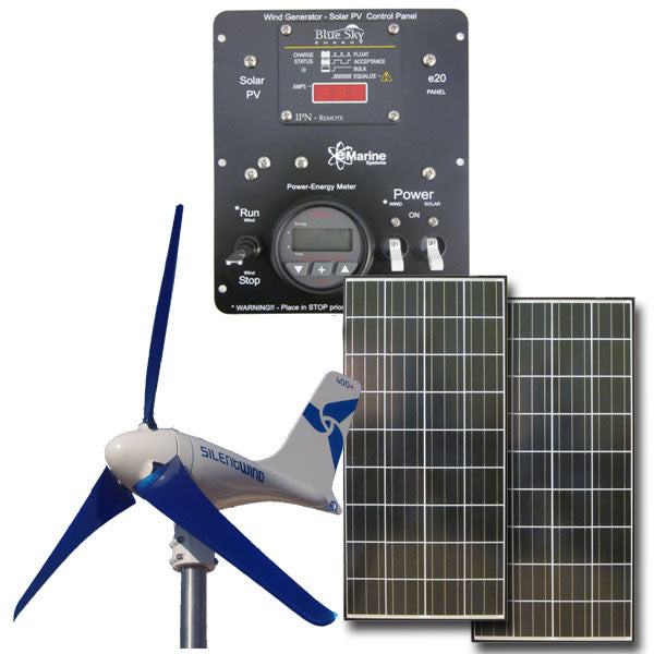 HYBRID SILENT WIND 400W / 280W Solar - 12V