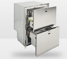 Isotherm DR160 Frost-Free Fridge/ Freezer & Ice Maker, Stainless Steel FLUSH Mount 115v