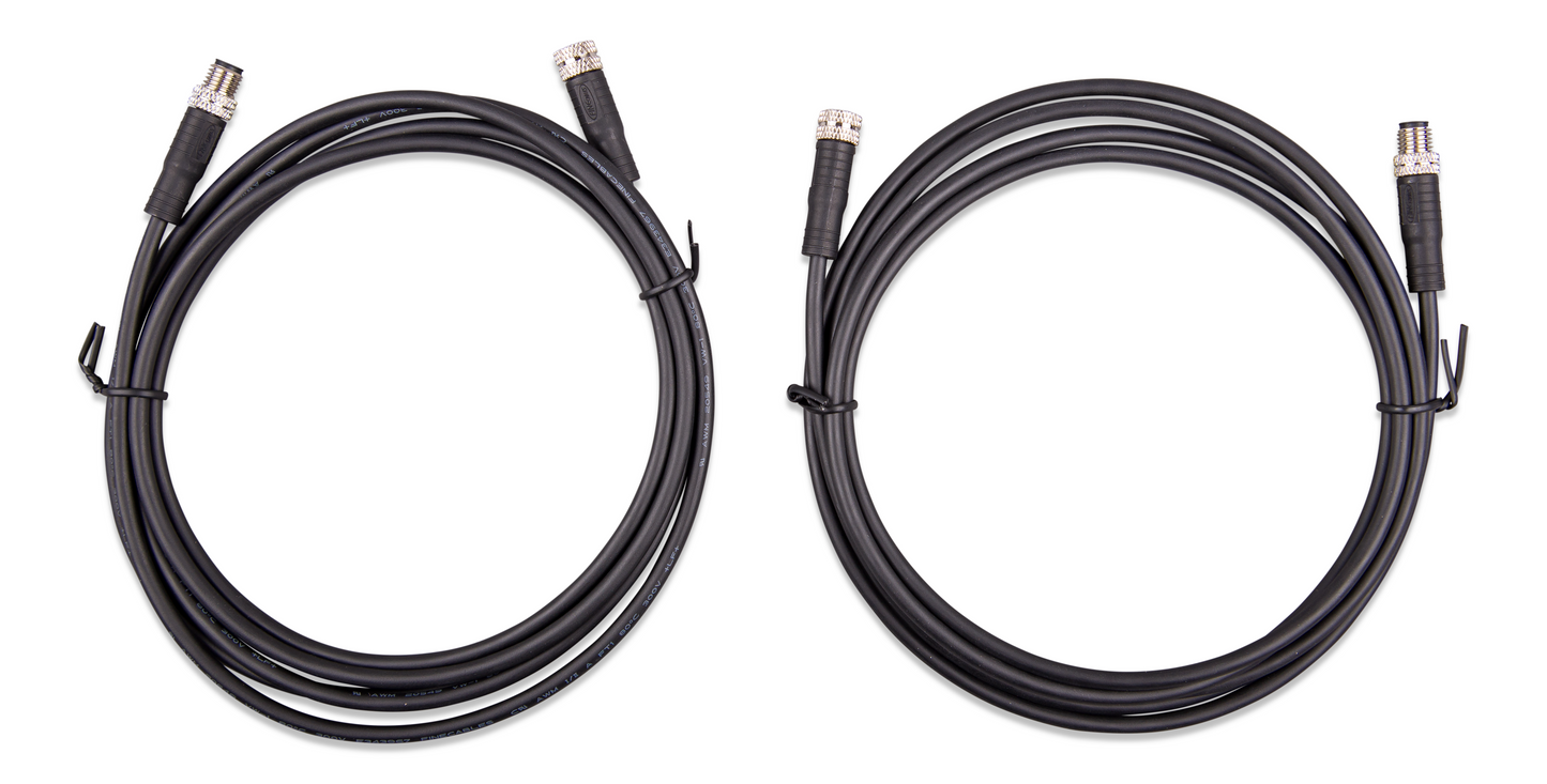 Victron M8 circular connector Male/Female 3 pole cables