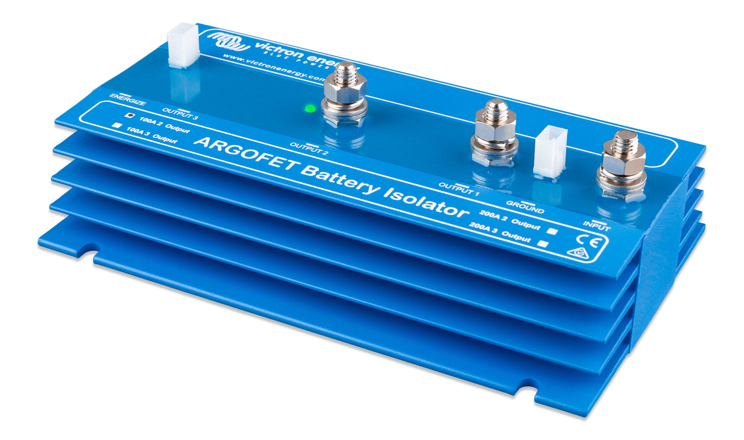 Victron Argo FET Battery Isolator 100/200 Amp, 2/3 Batteries