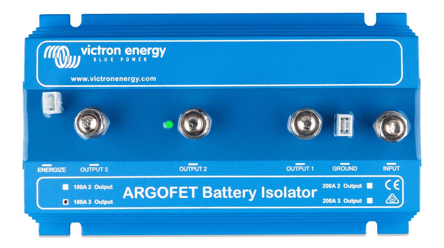 Victron Argo FET Battery Isolator 100/200 Amp, 2/3 Batteries