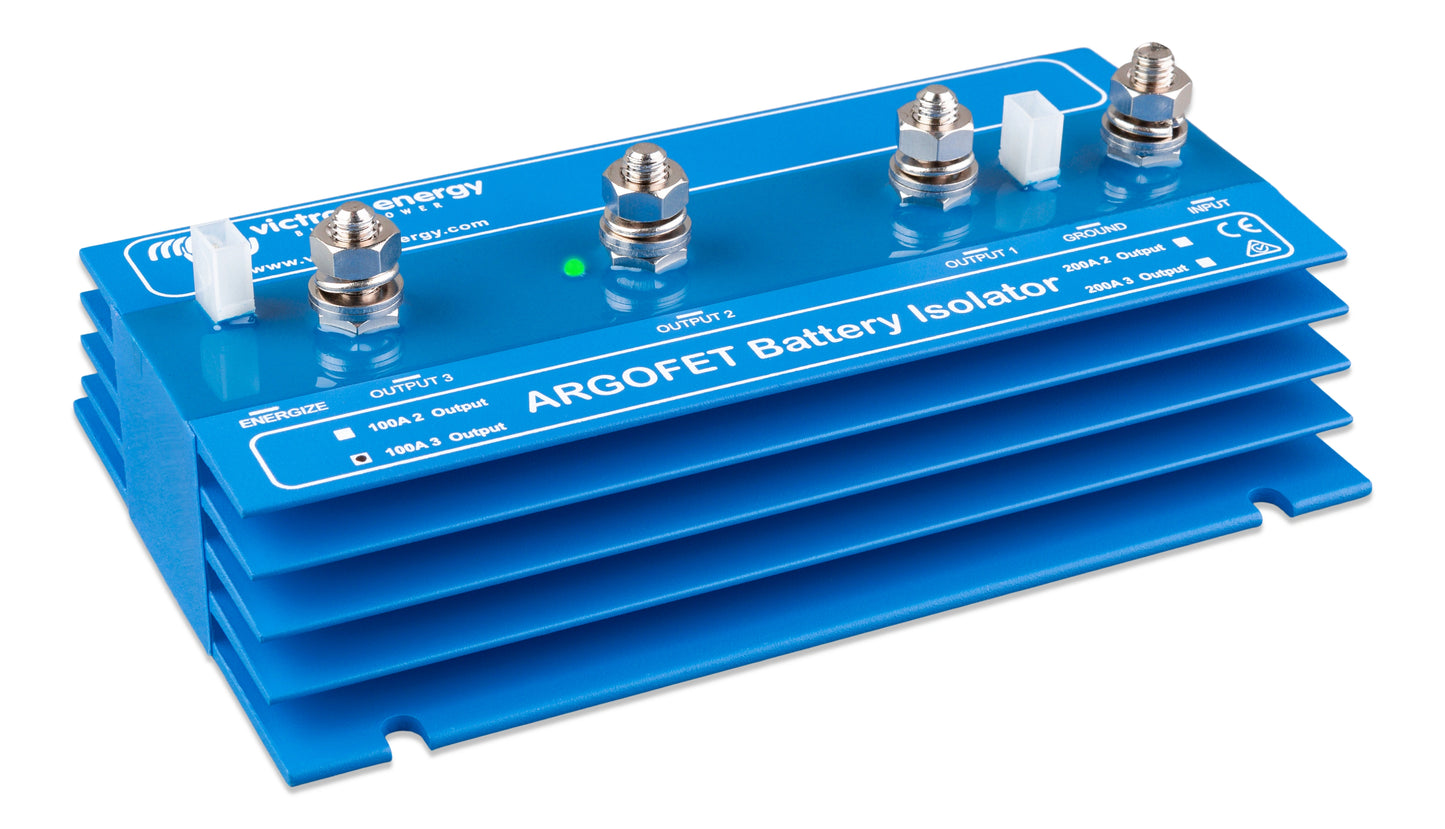 Victron Argo FET Battery Isolator 100/200 Amp, 2/3 Batteries