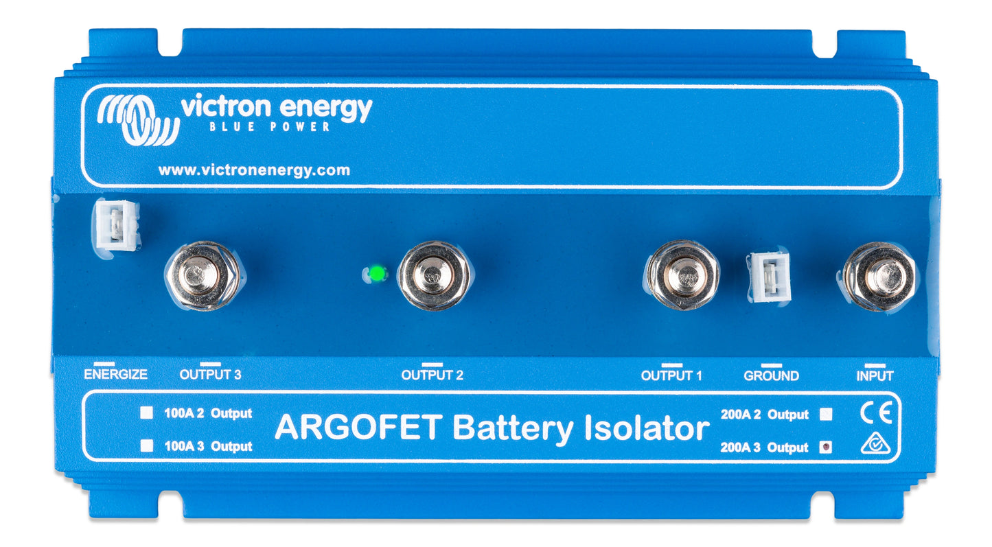 Victron Argo FET Battery Isolator 100/200 Amp, 2/3 Batteries