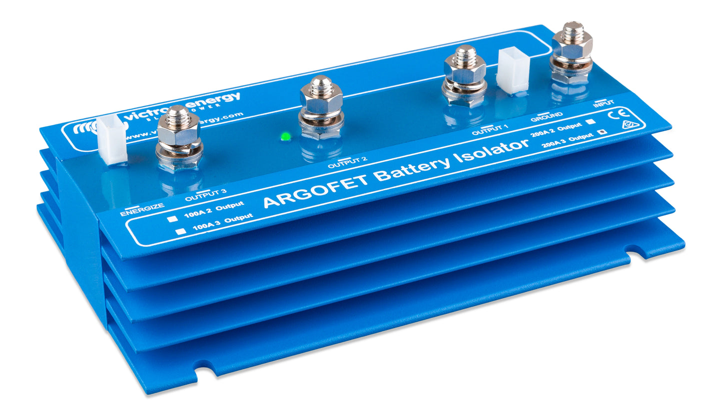 Victron Argo FET Battery Isolator 100/200 Amp, 2/3 Batteries