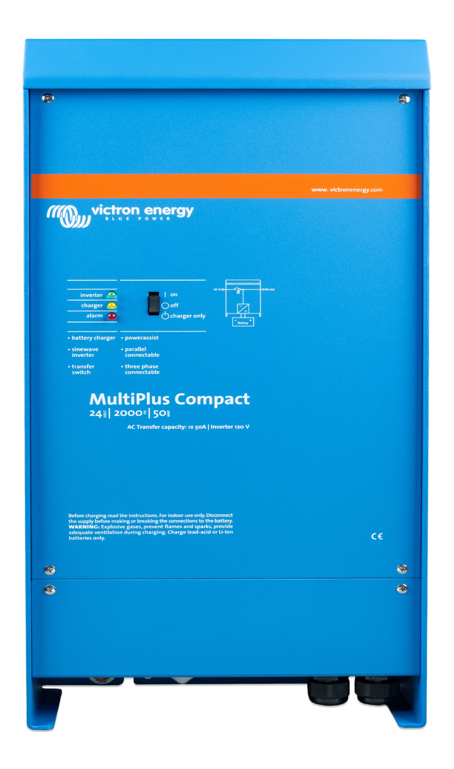Victron MultiPlus Compact 12/24/2000/ 120V VE.Bus (UL 458) Inverter/Chargers