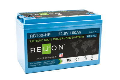 RELiON RB100-HP 12V 100Ah LiFePO4 High Load Battery