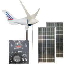 Hybrid Kit Rutland 1200 500W Wind Turbine Dual 145W Solar Panels