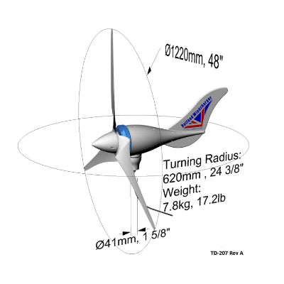Rutland 1200 Wind Turbine & Hybrid MPPT Charge Controller