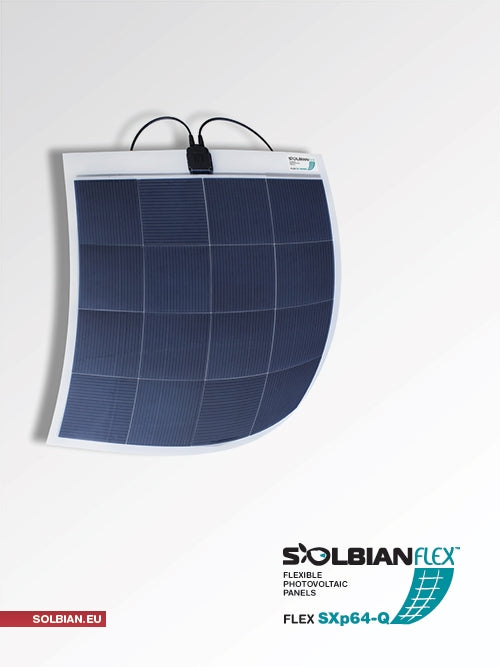 Solbian 64W Flexible Solar Panel SXP64QJB (Square)