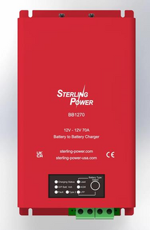 Sterling Power Battery to Battery Charger 12V input to 12V output 70amp DC powered charger