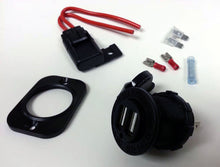 USB Dual Socket Outlet Kit - 12 VDC