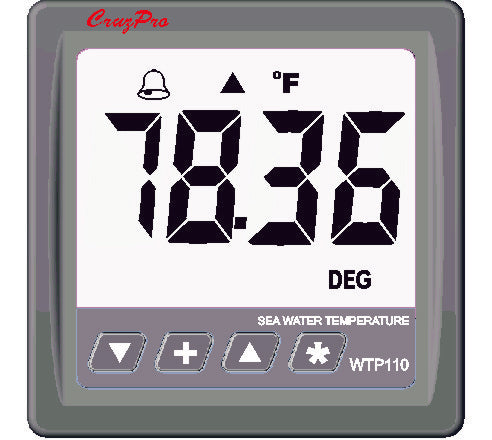 CruzPro WTP110 Precision Sea Water Temperature Gauge