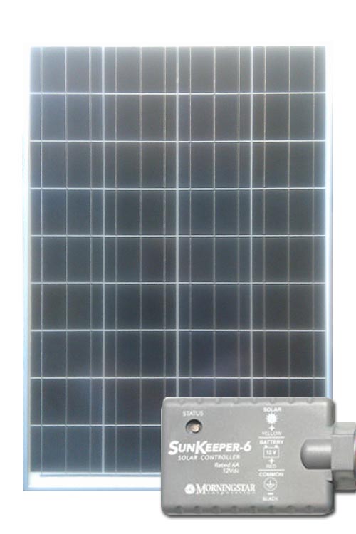 .85 Watt Complete Solar Battery Charging Kit