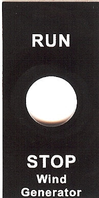 Stop/Run Switch Plate