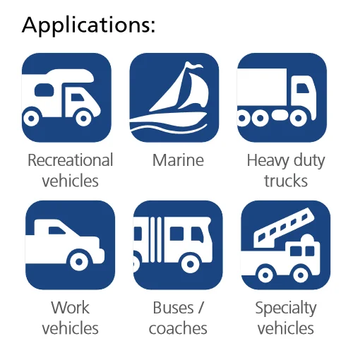 Xantrex TRUECharge 12V Battery Chargers Applications: RV, Marine, Heavy-Duty, Trucks, Buses/Coaches, Work Vehicles