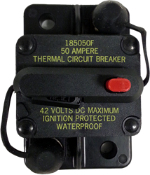 50 Amp Surface Mount Circuit Breaker Top View