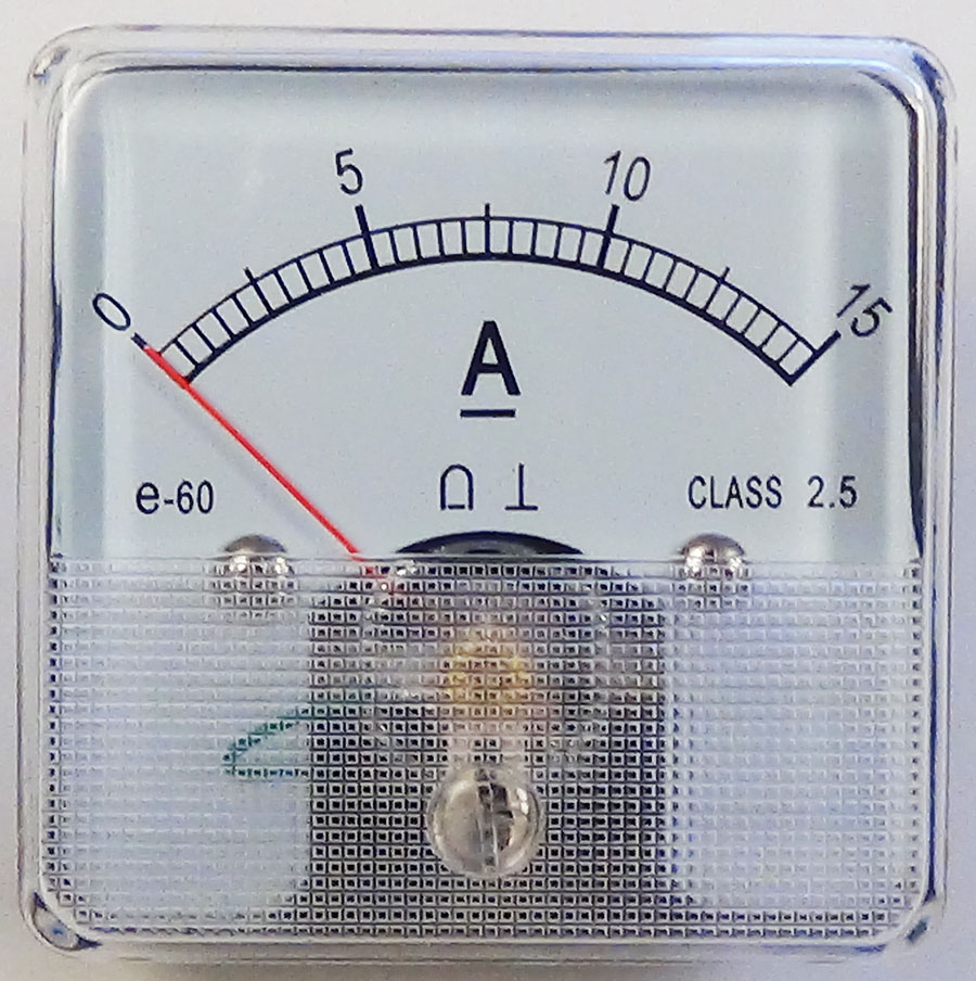 analog amp meter panel